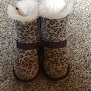 Girls size 13 UGG boots. Leopard print